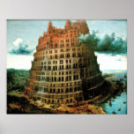 Pieter Bruegel's The "Little" Tower of Babel Posters