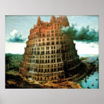 Pieter Bruegel's The "Little" Tower of Babel Posters