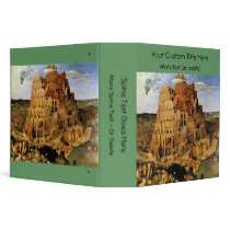 Pieter Bruegel's "The Tower of Babel" (circa 1563) 3 Ring Binder