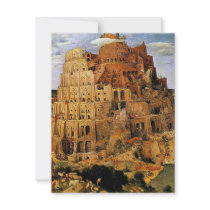 Pieter Bruegel's "The Tower of Babel" (circa 1563) Custom Invitations