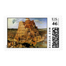 Pieter Bruegel's "The Tower of Babel" (circa 1563) Stamp