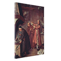 Pietro Longhi - The Alchemist Canvas Print