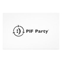 PIF Party Note Cards stationery