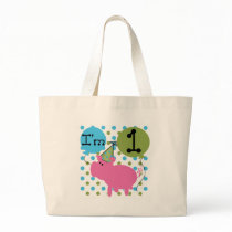 Pig 1st Birthday bags