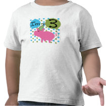 Pig 3rd Birthday T Shirts