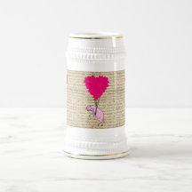Pig and heart balloons coffee mugs
