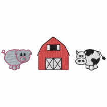 Pig/ Barn/ Cow embroidered shirts