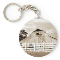 Pig Barn Key Chain