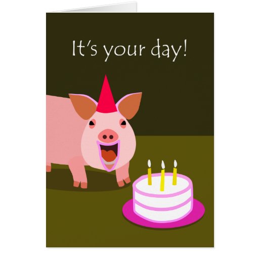 Pig Birthday Card Ideas