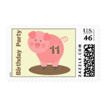 Pig Birthday Party Postage