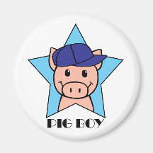 Pig Boy Fridge Magnets