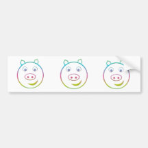 Pig Bumper Sticker