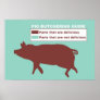Pig Butchering Guide Poster