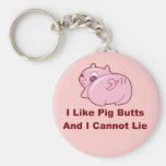 Pig Butts Key Chain