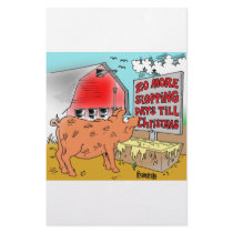 PIG / CHRISTMAS CARTOON GIFTWARE PERSONALIZED STATIONERY