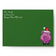 Pig Christmas Envelopes