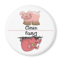 Pig Clean Dirty Dishwasher Magnet