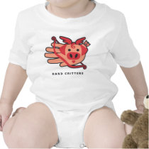 Pig cupid cupig baby t-shirt bodysuit