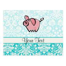 Pig; Cute Postcards