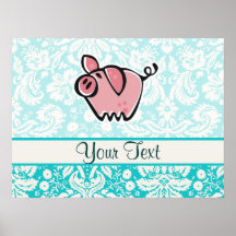 Pig; Cute Posters