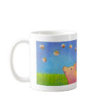 Pig dreams of cupcakes adorable crayon art mug