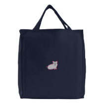 Pig Embroidered Bags