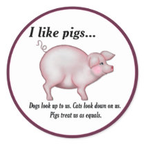 Pig Equality stickers