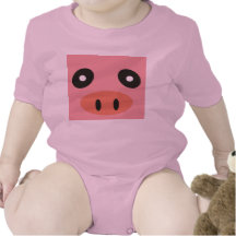 pig face infant creeper