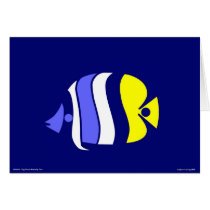 Pig Faced Butterfly Fish Card