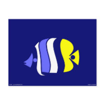 Pig Faced Butterfly Fish postcards
