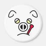 pig fever fridge magnet
