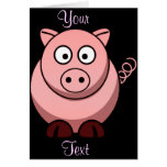 Pig Greeting Card
