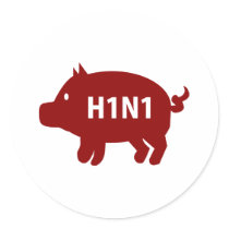 Pig - H1N1 stickers