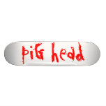Pig head cutting board skateboard