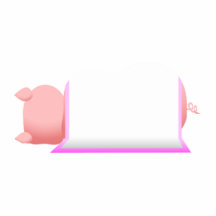 Pig In A Pink Blanket Cut Outs