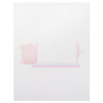 Pig In A Pink Blanket Custom Letterhead