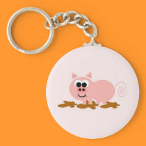Pig Keychain