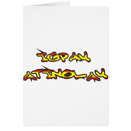 Pig Latin Greeting Cards from Zazzle.com