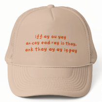 Pig Latin Hats