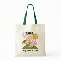 Pig Lovin' Girl Canvas Bags