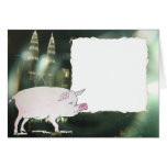 pig & Malaysia Petronas Twin Towers cards