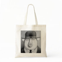 Pig Man Tote or Book Bag