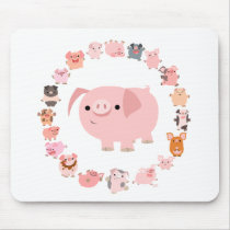 Pig Mandala mousepad