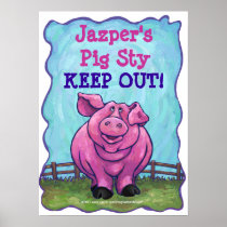 Pig My Room Poster