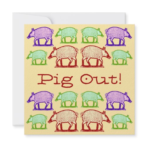 Invitation to a Pig Out at Our Place! Zazzle Today’s Best Award April 18, 2011
