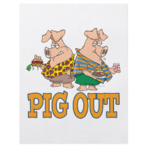 PIG OUT PIG FOOD CARTOON CUSTOM FLYER