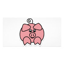 pig photo card
