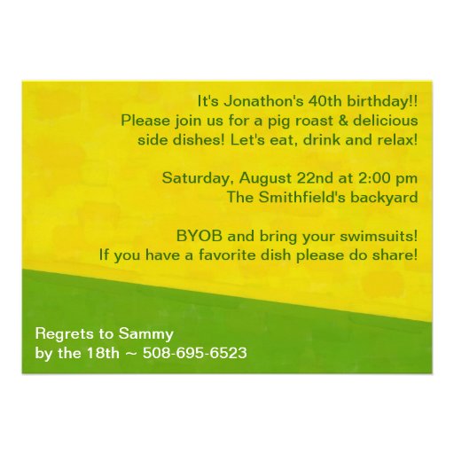 PIG PICKIN TIME CUSTOM INVITES