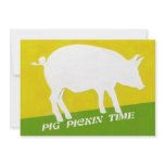PIG PICKIN TIME invitations