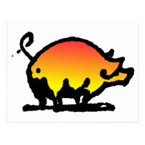 pig postcard